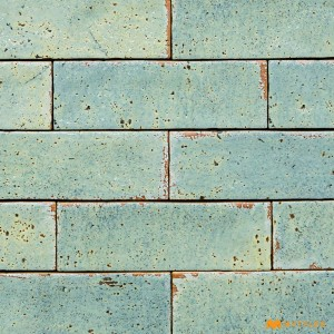 undefined-Imported Green Subway Wall Tile Code29355 (65x200mm, Glossy)