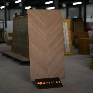 undefined-Vitrified Brown Wooden Floor and Wall Tile Code30432 (600x1200mm, Matt)