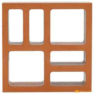 undefined-Terracotta SQR Jali Code31631 (200x200mm, Matt)