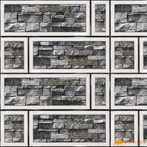 undefined-Ceramic Gray Elevation Wall Tile Code30249 (300x450mm, Glossy)
