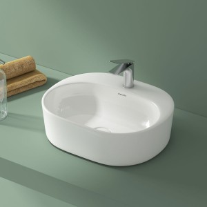 undefined-Ceramic White Wash Basin Code31352 (335x400mm, Glossy, Mini)