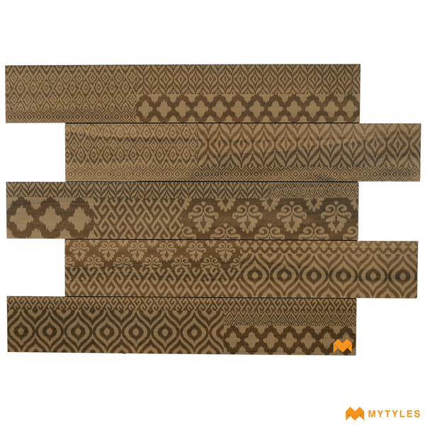 Wooden Tiles-Vitrified Wooden Plank Tile Code1678 (195x1200mm, Matt)
