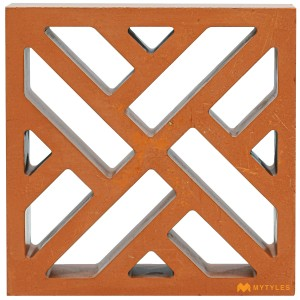 undefined-Terracotta Foray Jali Code31629 (200x200mm, Matt)
