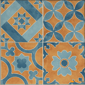 undefined-Ceramic Moroccan Tile Code18279 (300x300mm, Matt)