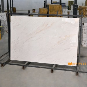 undefined-Vitrified Cream Slab Floor and Wall Tile Code29582 (1200x1800mm, Glossy)