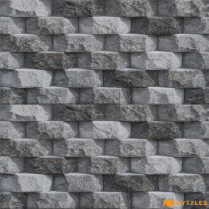 undefined-Ceramic Gray Elevation Wall Tile Code6727 (300x600mm,Matt)
