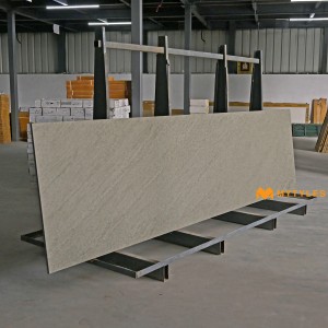 undefined-Vitrified Grey Slab Floor and Wall Tile Code29233 (790x3000mm, Matt)