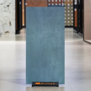 undefined-Vitrified Blue Floor and Wall Tile Code38189 (600x1200mm, Matt)