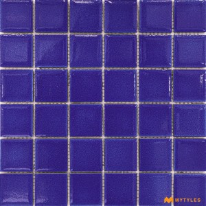 undefined-Blue Swimming Pool Mosaic Floor and Wall Tile Code33230 (300x300mm, Glossy)