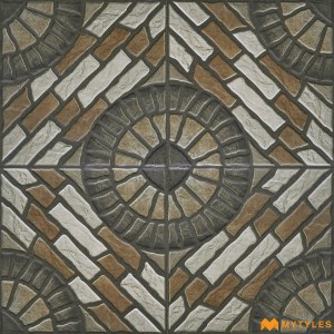 undefined-Vitrified Brown Digital Parking Floor and Wall Tile Code28792 (300x300mm, Matt)