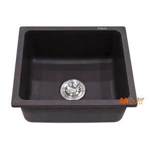 undefined-Futura Kitchen Sink - Quartz Series FS 1816 Coffee BrownCode33837 (18x16x8 Inch)