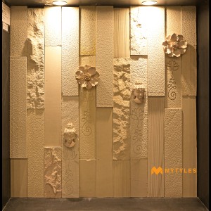 undefined-Natural Stone Mini Buddha Plain Mural Code25868