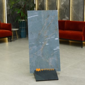 undefined-Vitrified Blue Floor and Wall Tile Code29470 (600x1200mm, Glossy)