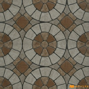 undefined-Vitrified Brown Digital Parking Floor and Wall Tile Code28786 (300x300mm, Matt)