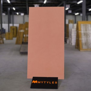 undefined-Vitrified Pink Floor and Wall Tile Code31943 (600x1200mm, Matt)
