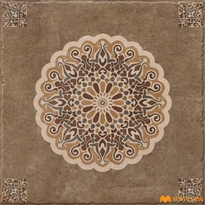 undefined-Vitrified Brown Digital Parking Floor and Wall Tile Code29672 (500x500mm, Matt)