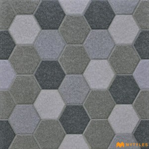 undefined-Vitrified Grey Digital Parking Floor and Wall Tile Code28821 (300x300mm, Matt)