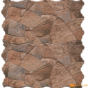 undefined-Ceramic Brown Elevation Wall Tile Code34657 (310x560mm, Matt)