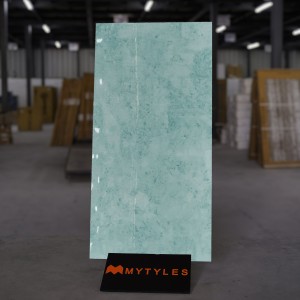 undefined-Vitrified Blue Floor and Wall Tile Code30853 (600x1200mm, Glossy)