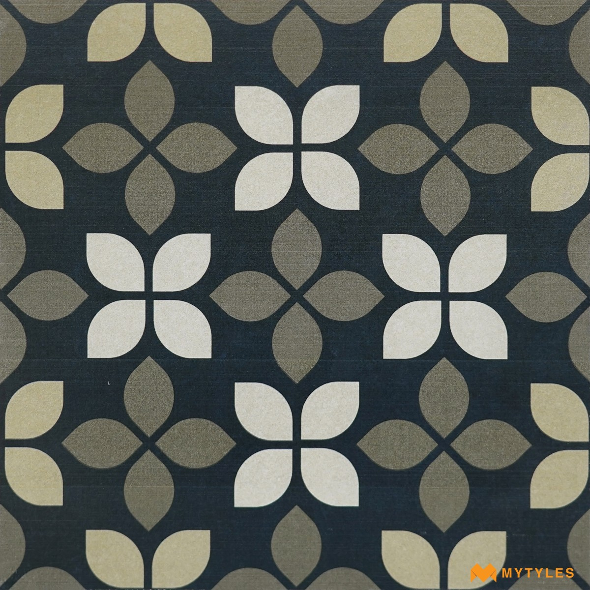 Buy Vitrified 300x300 mm Matt Gray Moroccan Tile