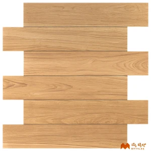 undefined-Vitrified Brown Wooden Floor and Wall Tile Code35958 (200x1200mm, Matt)