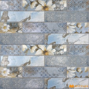 undefined-Ceramic Blue Wall Tile Code35583HL1 (300x600mm, Sugar)