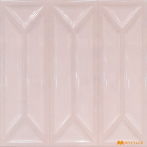 undefined-Ceramic Pink Subway Wall Tile Code32225 (300x300mm, Glossy)