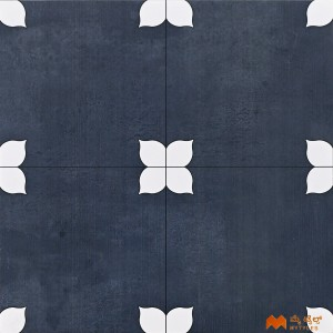 undefined-Vitrified Blue Digital Parking Floor and Wall Tile Code36614 (400x400mm, Matt)