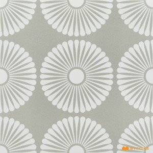 undefined-Ceramic Grey Moroccan Floor and Wall Tile Code28240 (300x300mm, Matt)