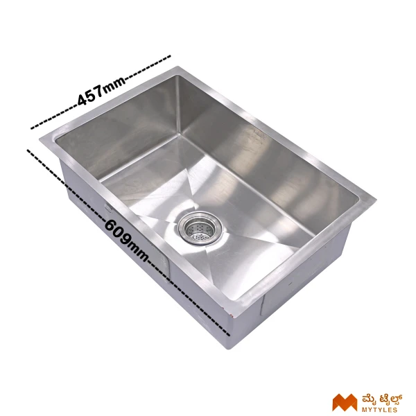 Buy 28 x 18 inch stainless steel Kitchen Sink code23484 | chrome