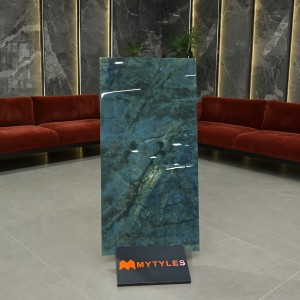 undefined-Vitrified Blue Floor and Wall Tile Code27037 (600x1200mm, Glossy)
