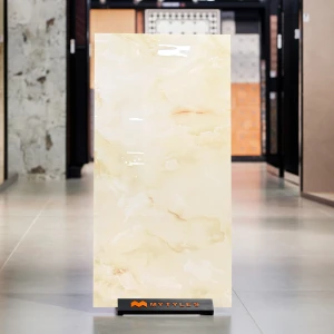 undefined-Vitrified Ivory Floor and Wall Tile Code37419 (600x1200mm, Glossy)