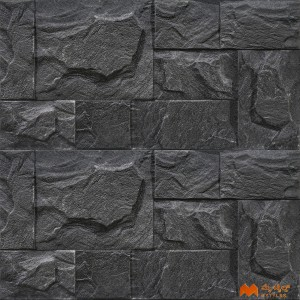 undefined-Ceramic Black Elevation Wall Tile Code37637 (300x600mm, Sugar)