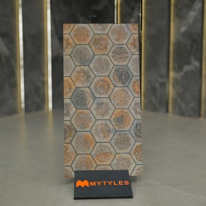 undefined-Vitrified Brown Floor and Wall Tile Code30089 (600x1200mm, Matt/Glossy)