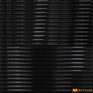 undefined-Ceramic Black Textured Wall Tile Code35325 (300x600mm, Glossy)