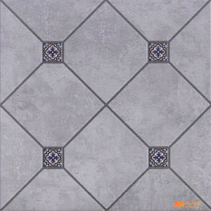 undefined-Vitrified Gray Digital Parking Floor and Wall Tile Code36625 (400x400mm, Matt)