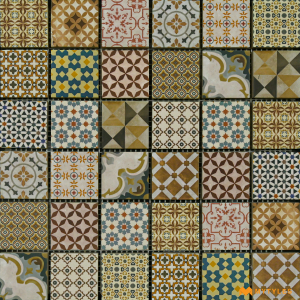 undefined-Vitrified Mosaic Tile Code3478 (300x300mm, Matt)