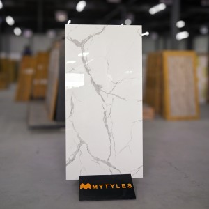 undefined-Vitrified White Floor and Wall Tile Code23761 (600x1200mm, Glossy)