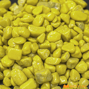 undefined-Pebble Stone Code-PEB-86-Yellow (1Kg, Glossy)