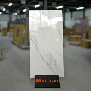 undefined-Vitrified White Floor and Wall Tile Code26410 (600x1200mm, Glossy)