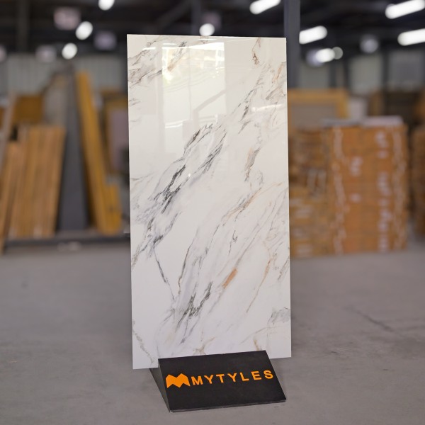 Glazed Vitrified-Vitrified Slab Tile Code19571 (600x1200mm, Glossy)