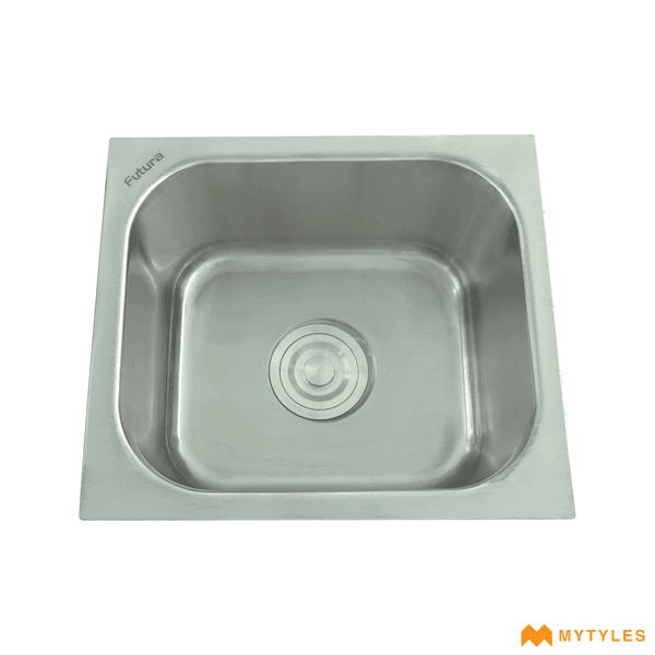 Steel Sink-Futura Kitchen Sink - Dura Single Bowl Code14167 (27x21x8 Inch)