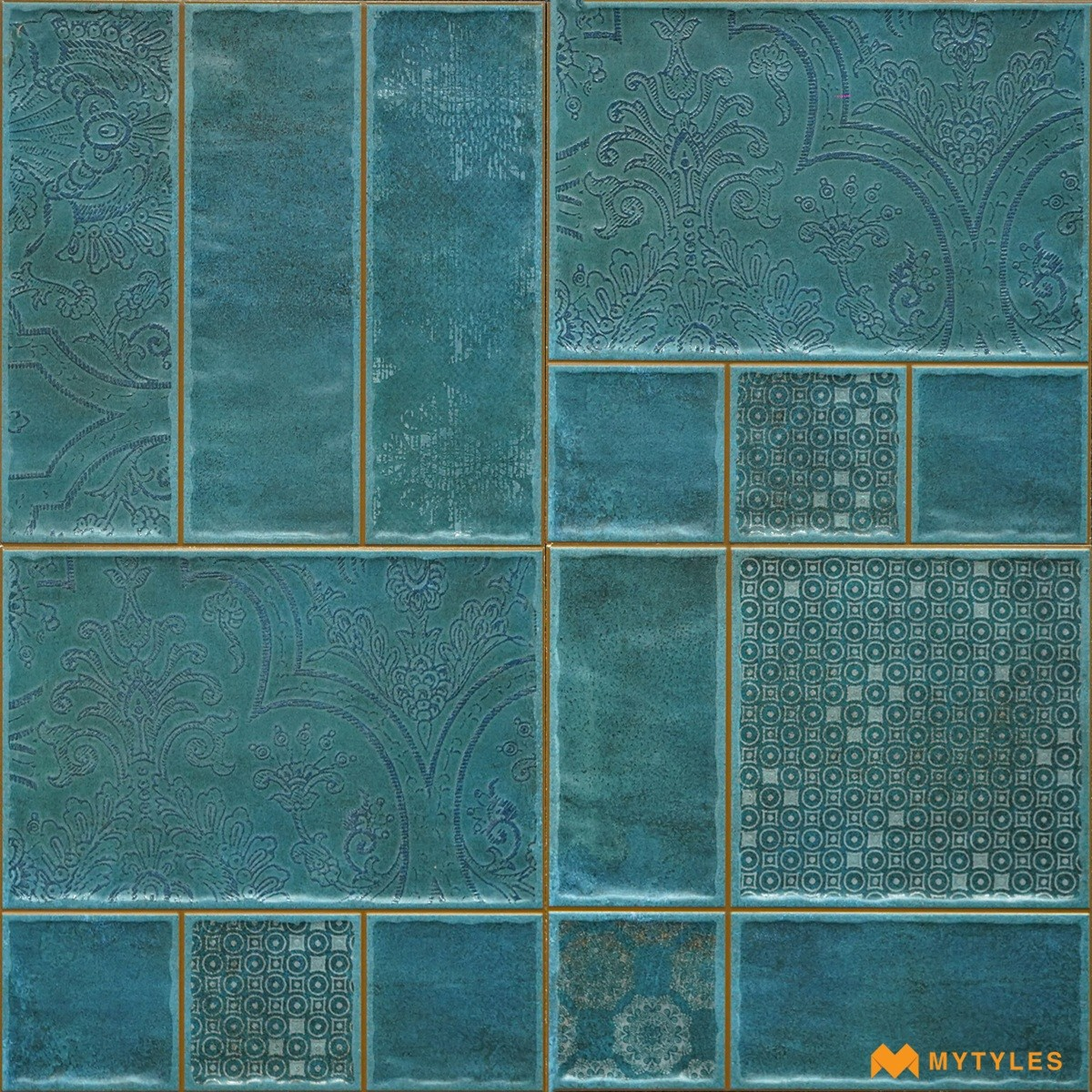 Buy Ceramic Blue 300x300 mm Matt Moroccan Wall Tile
