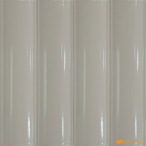 undefined-Grey Fluted Wall Tile Code28877 (75x300mm, Glossy)