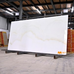 undefined-Vitrified White Slab Floor and Wall Tile Code24460 (1200x2400mm, Glossy)