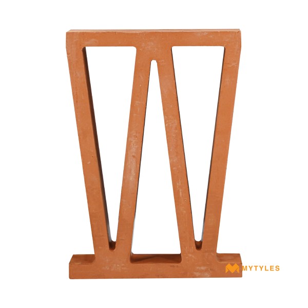 Terracotta Clay Jali-Terracotta DBLU Jali Code33315 (300x200mm, Matt)