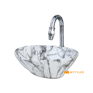 undefined-Ceramic Designer Wash Basin Code14222 (340x400x145mm, Glossy)-8033 C50