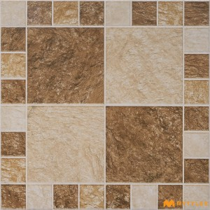 undefined-Vitrified Brown Parking Floor and Wall Tile Code24742 (400x400mm, Matt)