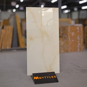 undefined-Vitrified Ivory Floor and Wall Tile Code19286 (600x1200mm, Glossy)