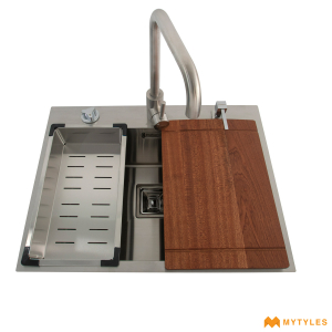 undefined-Futura Kitchen Sink - Intelligent Sink Series FS 2418 IS Code14099 (24x18x9 Inch, Single Bowl)